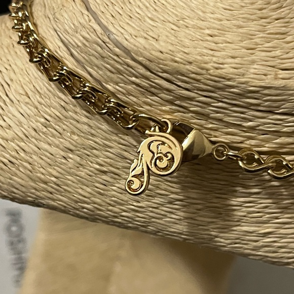 🔵PASSIANA NWOT AUTHENTIC GOLD-PLATED  BRASS FRINGE STATEMENT NECKLACE - Picture 14 of 17